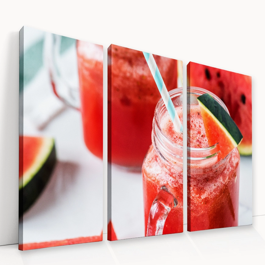 Smoothie iz lubenice z modro belo slamico - slika 7