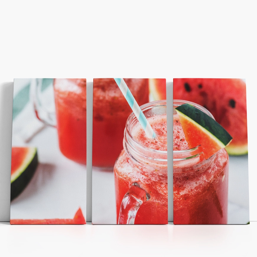 Smoothie iz lubenice z modro belo slamico - slika 6