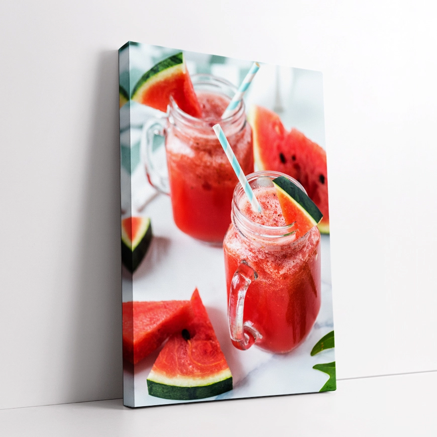 Smoothie iz lubenice z modro belo slamico - slika 3